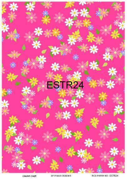 Çiçek Desenli Pirinç Dekopaj Model : ESTR24 - 1