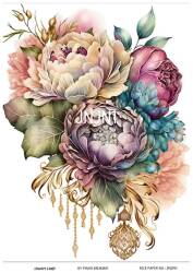 Çiçek Desenli Pirinç Dekopaj Model : JNJN01 - Line Art