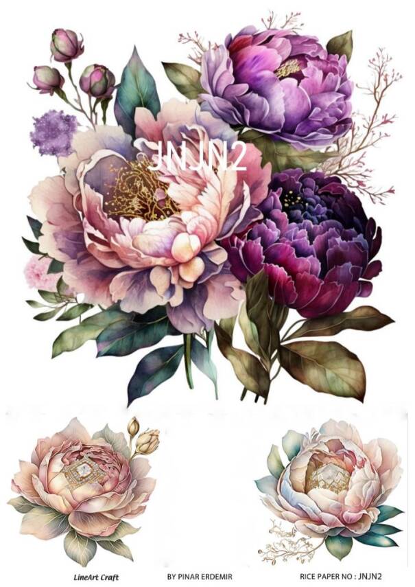 Çiçek Desenli Pirinç Dekopaj Model : JNJN02 - 1