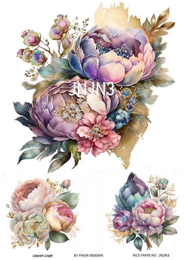 Çiçek Desenli Pirinç Dekopaj Model : JNJN03 - 1