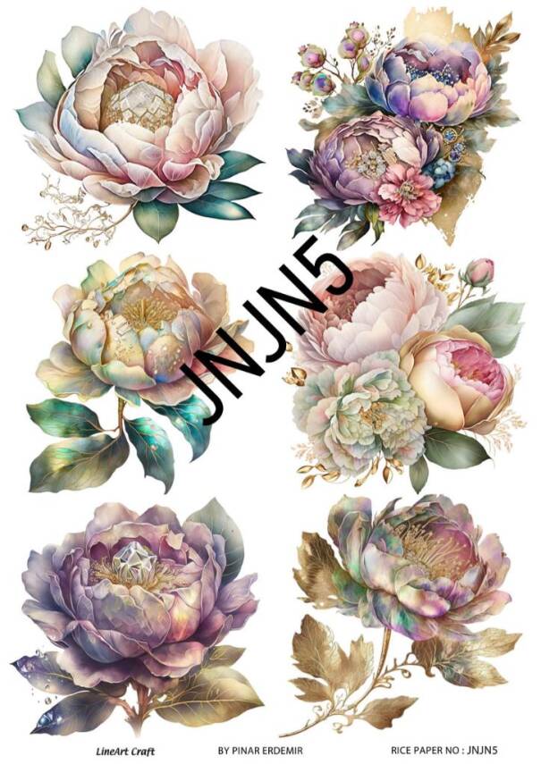 Çiçek Desenli Pirinç Dekopaj Model : JNJN05 - 1