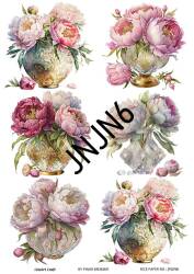 Çiçek Desenli Pirinç Dekopaj Model : JNJN06 - Line Art