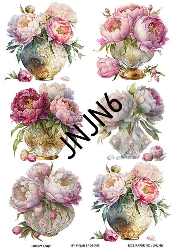 Çiçek Desenli Pirinç Dekopaj Model : JNJN06 - 1