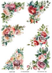 Çiçek Desenli Pirinç Dekopaj Model : KG001 - Line Art