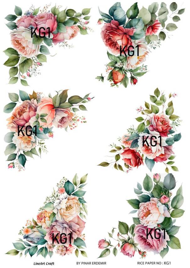 Çiçek Desenli Pirinç Dekopaj Model : KG001 - 1