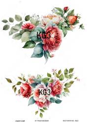 Çiçek Desenli Pirinç Dekopaj Model : KG003 - Line Art