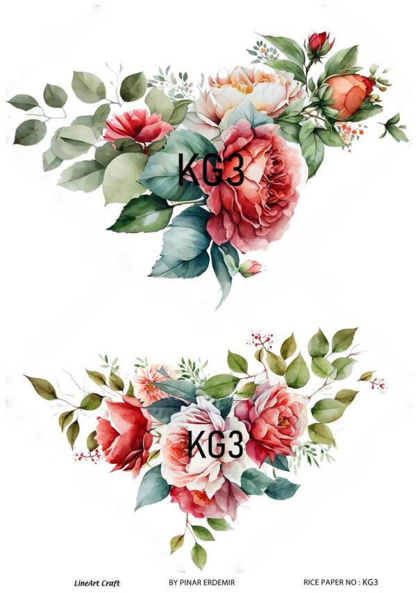Çiçek Desenli Pirinç Dekopaj Model : KG003 - 1