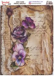 Çiçek Desenli Pirinç Dekopaj Model : PT 0017 - Tual Hobi Craft İst