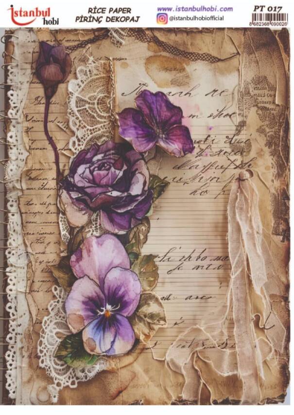 Çiçek Desenli Pirinç Dekopaj Model : PT 0017 - 1