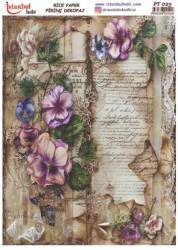 Çiçek Desenli Pirinç Dekopaj Model : PT 0025 - Tual Hobi Craft İst