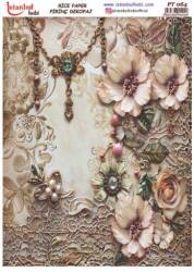 Çiçek Desenli Pirinç Dekopaj Model : PT 0064 - Tual Hobi Craft İst