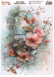 Çiçek Desenli Pirinç Dekopaj Model : PT 0114 - Tual Hobi Craft İst