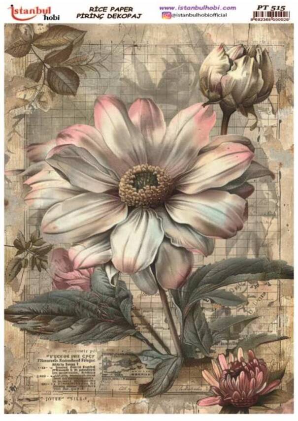 Çiçek Desenli Pirinç Dekopaj Model : PT 0515 - 1