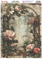 Çiçek Desenli Pirinç Dekopaj Model : PT 0525 - Tual Hobi Craft İst