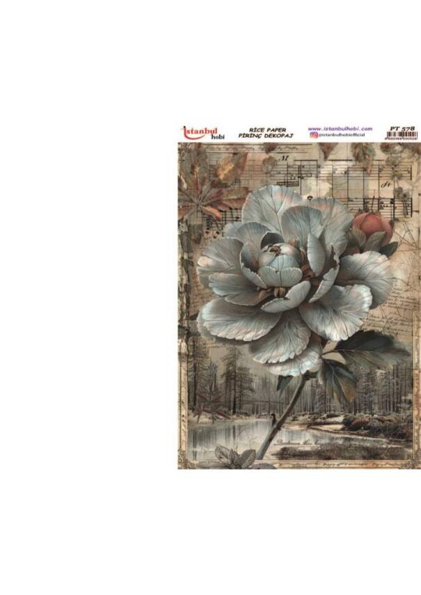 Çiçek Desenli Pirinç Dekopaj Model : PT 0578 - 1