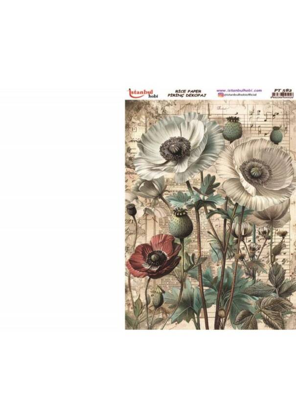Çiçek Desenli Pirinç Dekopaj Model : PT 0582 - 1