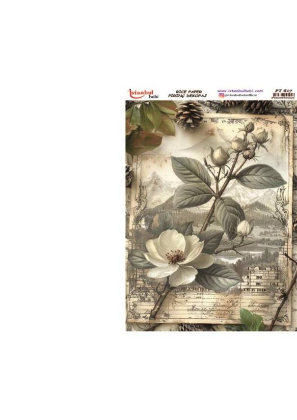 Çiçek Desenli Pirinç Dekopaj Model : PT 0617 - 1