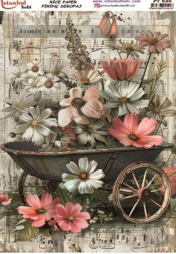 Çiçek Desenli Pirinç Dekopaj Model : PT 0626 - 1