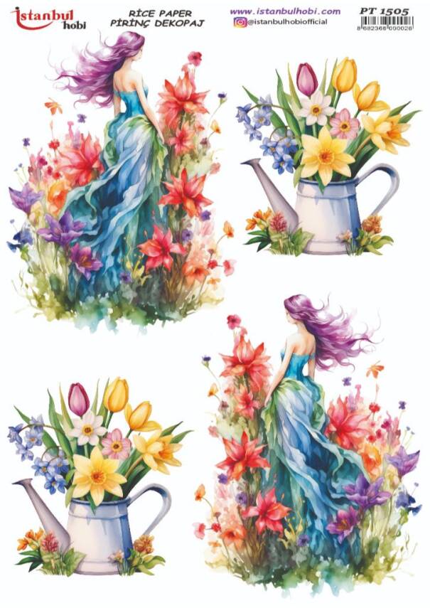 Çiçek Desenli Pirinç Dekopaj Model : PT 1505 - 1