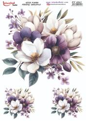 Çiçek Desenli Pirinç Dekopaj Model : PT 1627 - Tual Hobi Craft İst