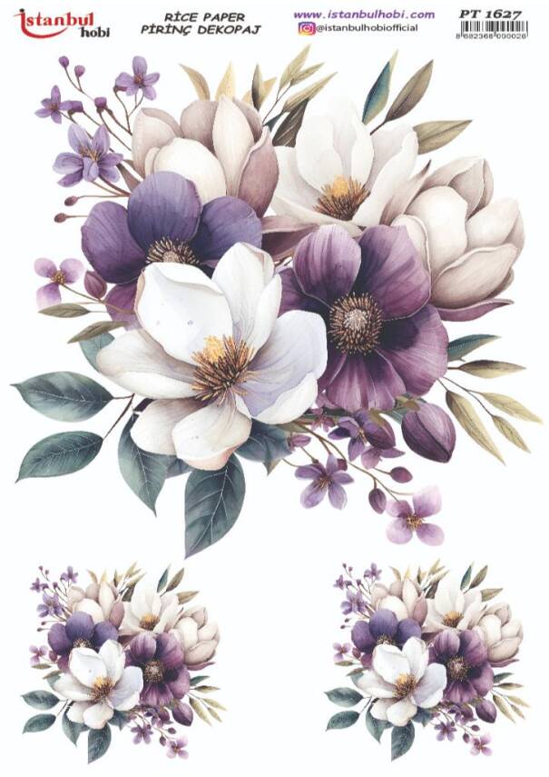 Çiçek Desenli Pirinç Dekopaj Model : PT 1627 - 1