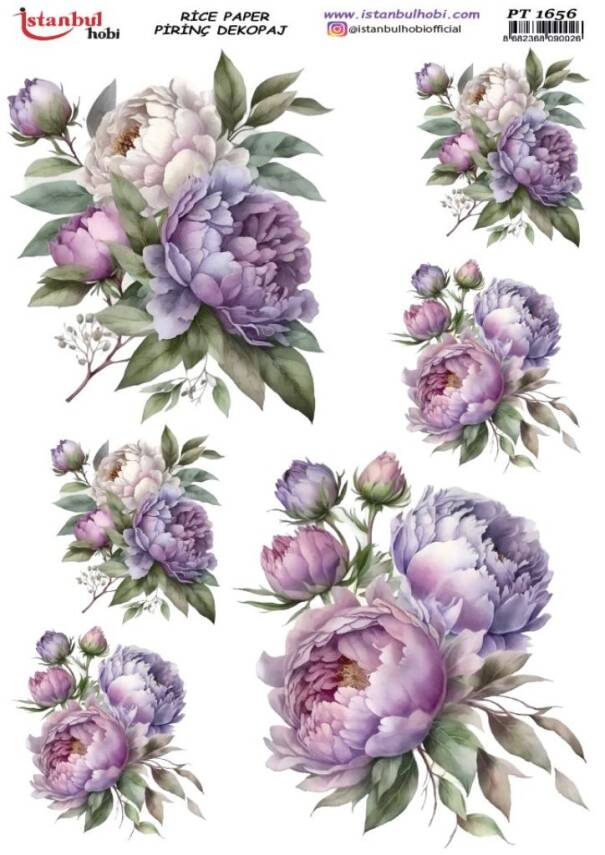 Çiçek Desenli Pirinç Dekopaj Model : PT 1656 - 1