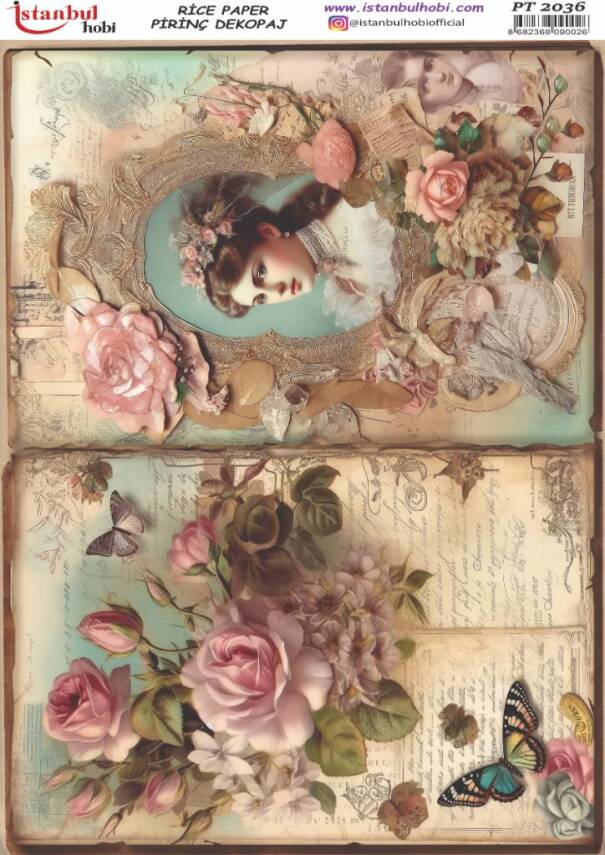 Çiçek Desenli Pirinç Dekopaj Model : PT 2036 - 1