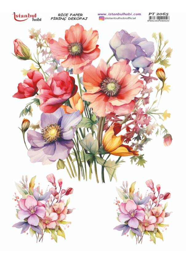 Çiçek Desenli Pirinç Dekopaj Model : PT 2065 - 1