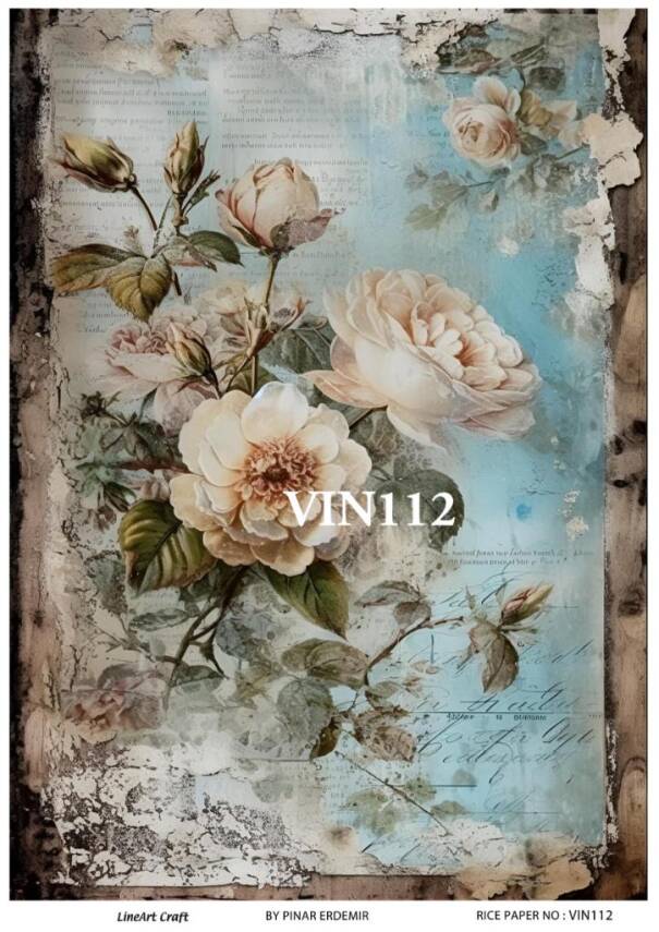 Çiçek Desenli Pirinç Dekopaj Model : VIN112 - 1