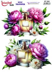 Çiçek Desenli Sulu Transfer Kağıdı STI-282 - Tual Hobi Craft İst