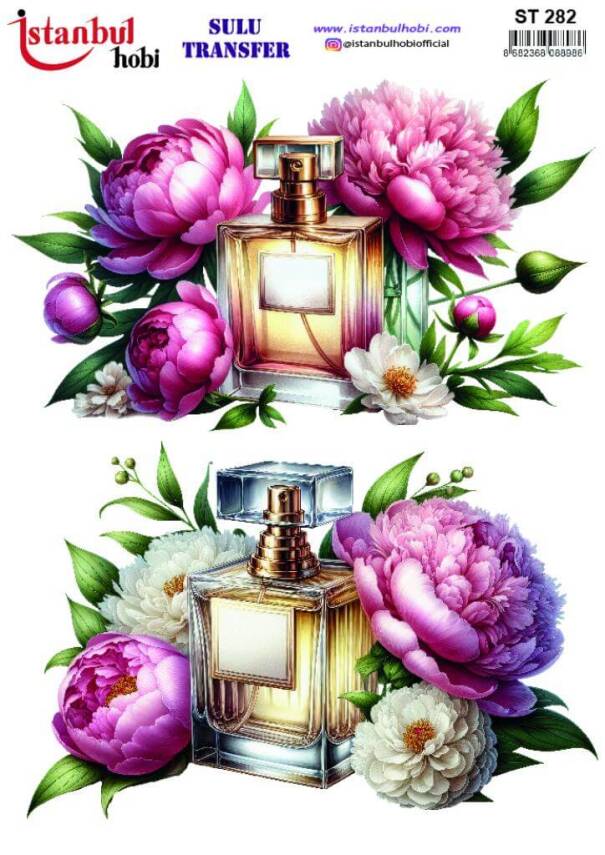 Çiçek Desenli Sulu Transfer Kağıdı STI-282 - 1