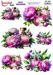 Çiçek Desenli Sulu Transfer Kağıdı STI-283 - Tual Hobi Craft İst