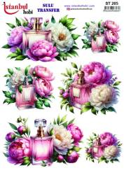 Çiçek Desenli Sulu Transfer Kağıdı STI-285 - Tual Hobi Craft İst