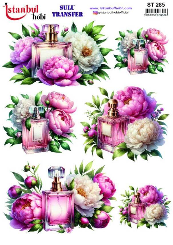 Çiçek Desenli Sulu Transfer Kağıdı STI-285 - 1