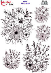 Çiçek Desenli Sulu Transfer Kağıdı STI-400 - Tual Hobi Craft İst
