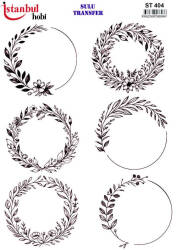 Çiçek Desenli Sulu Transfer Kağıdı STI-404 - Tual Hobi Craft İst