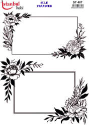Çiçek Desenli Sulu Transfer Kağıdı STI-407 - Tual Hobi Craft İst