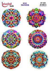 Çiçek Desenli Sulu Transfer Kağıdı STI-430 - Tual Hobi Craft İst