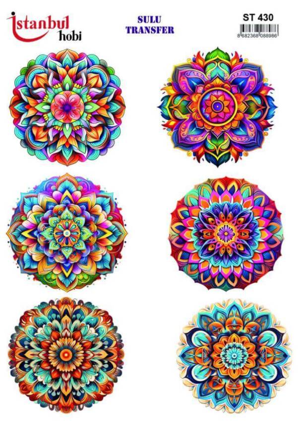 Çiçek Desenli Sulu Transfer Kağıdı STI-430 - 1