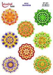 Çiçek Desenli Sulu Transfer Kağıdı STI-431 - Tual Hobi Craft İst