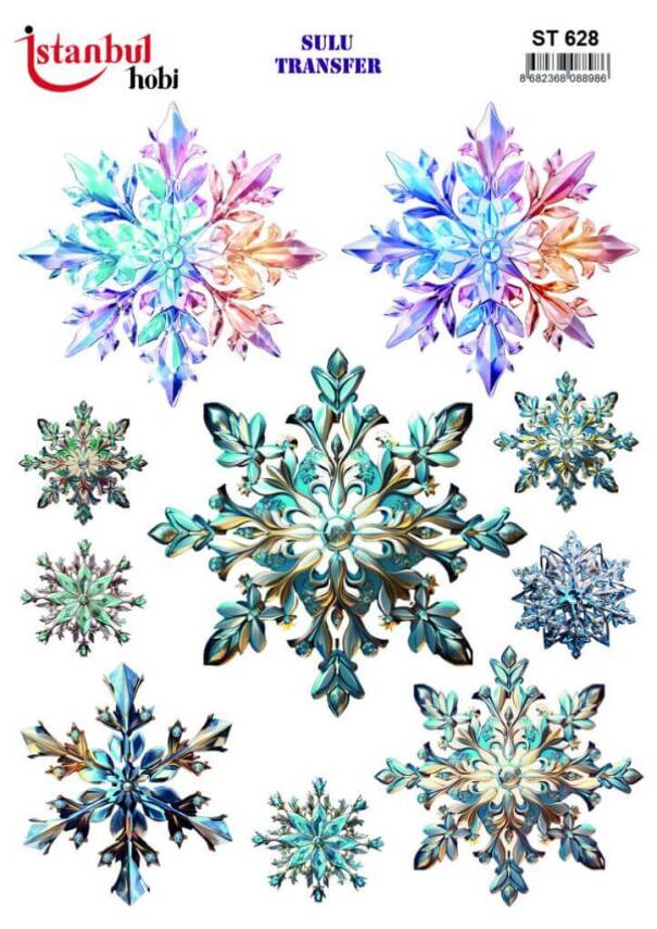 Çiçek Desenli Sulu Transfer Kağıdı STI-628 - 1