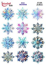 Çiçek Desenli Sulu Transfer Kağıdı STI-629 - Tual Hobi Craft İst