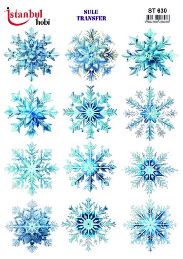 Çiçek Desenli Sulu Transfer Kağıdı STI-630 - 1