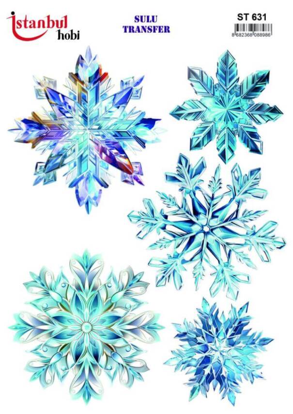 Çiçek Desenli Sulu Transfer Kağıdı STI-631 - 1