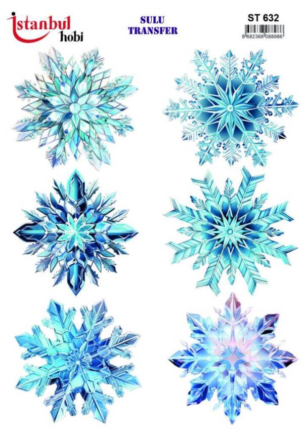 Çiçek Desenli Sulu Transfer Kağıdı STI-632 - 1