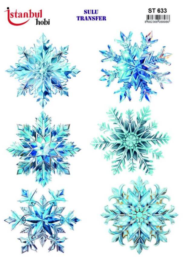 Çiçek Desenli Sulu Transfer Kağıdı STI-633 - 1