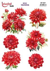 Çiçek Desenli Sulu Transfer Kağıdı STI-657 - Tual Hobi Craft İst