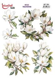 Çiçek Desenli Sulu Transfer Kağıdı STI-781 - Tual Hobi Craft İst