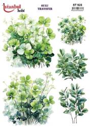 Çiçek Desenli Sulu Transfer Kağıdı STI-928 - Tual Hobi Craft İst