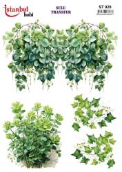 Çiçek Desenli Sulu Transfer Kağıdı STI-929 - Tual Hobi Craft İst